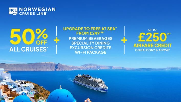 50% off NCL Cruises